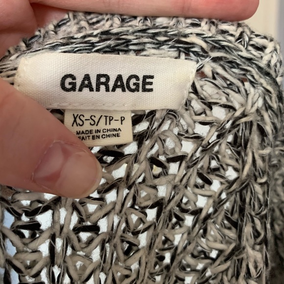 Oversized black and white cardigan - Picture 5 of 6